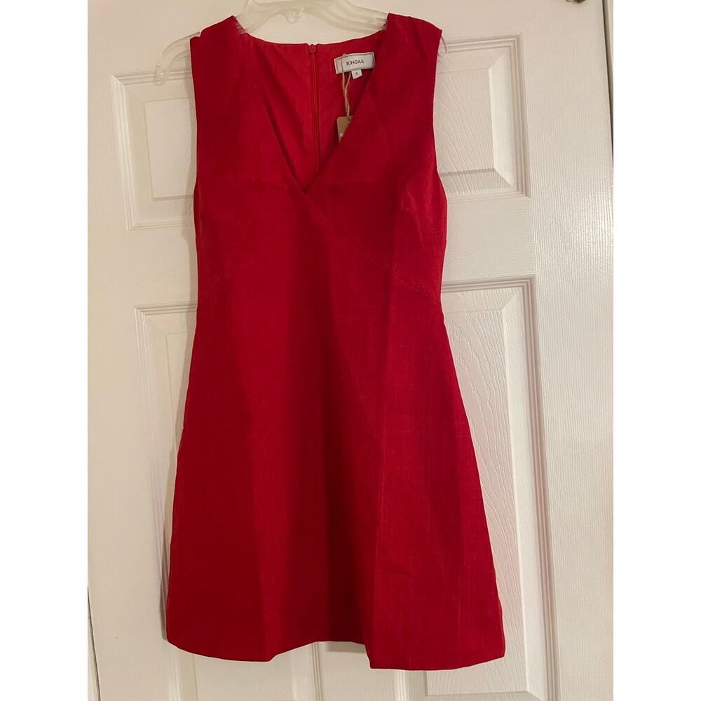 Rihoas sleeveless red sheath dress size small NWT